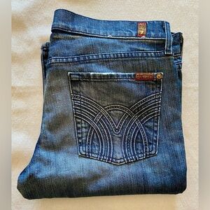 🟠 WOMENS 7 FOR ALL MANKIND RHINESTONE SPARKLE POCKET - WORN TWICE 🟠